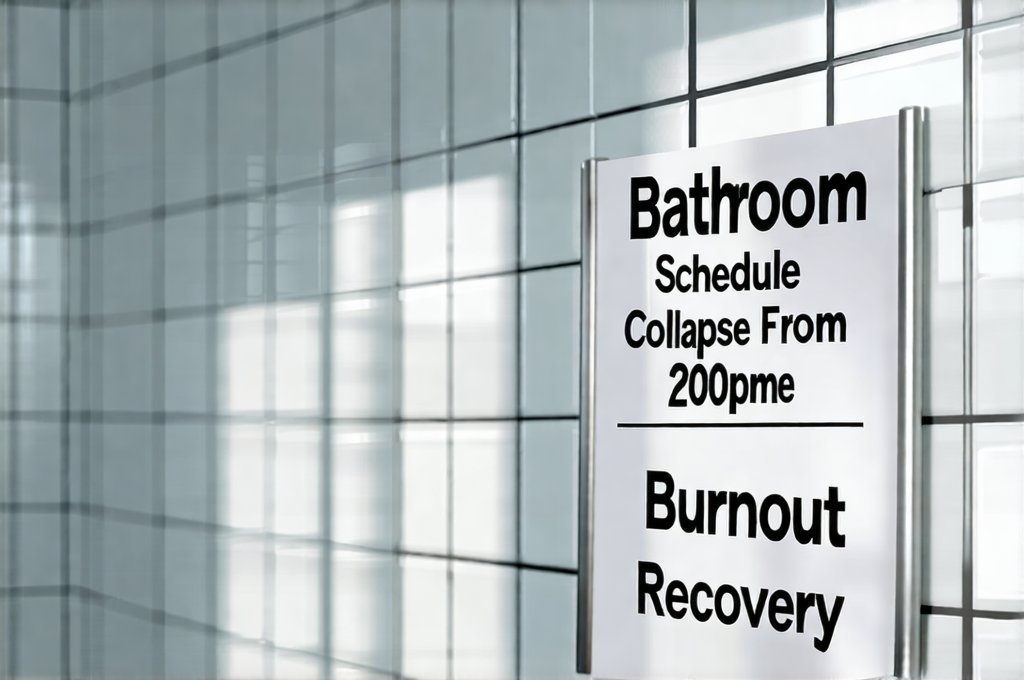 Bathroom Schedule Collapse From Burnout Recovery