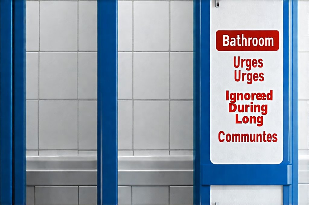 Bathroom Urges Ignored During Long Commutes