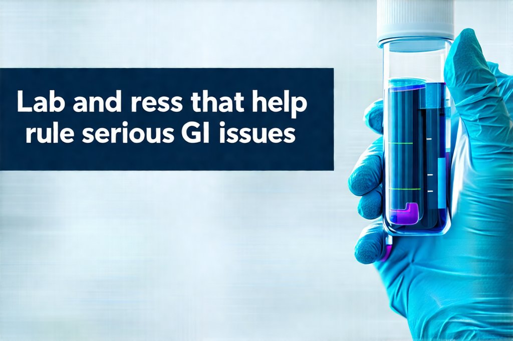 Lab and scan results that help rule out serious GI issues