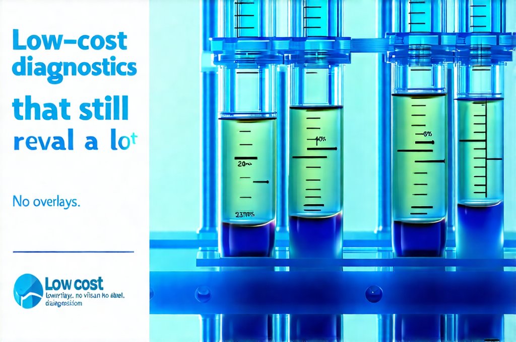 Low-cost diagnostics that still reveal a lot