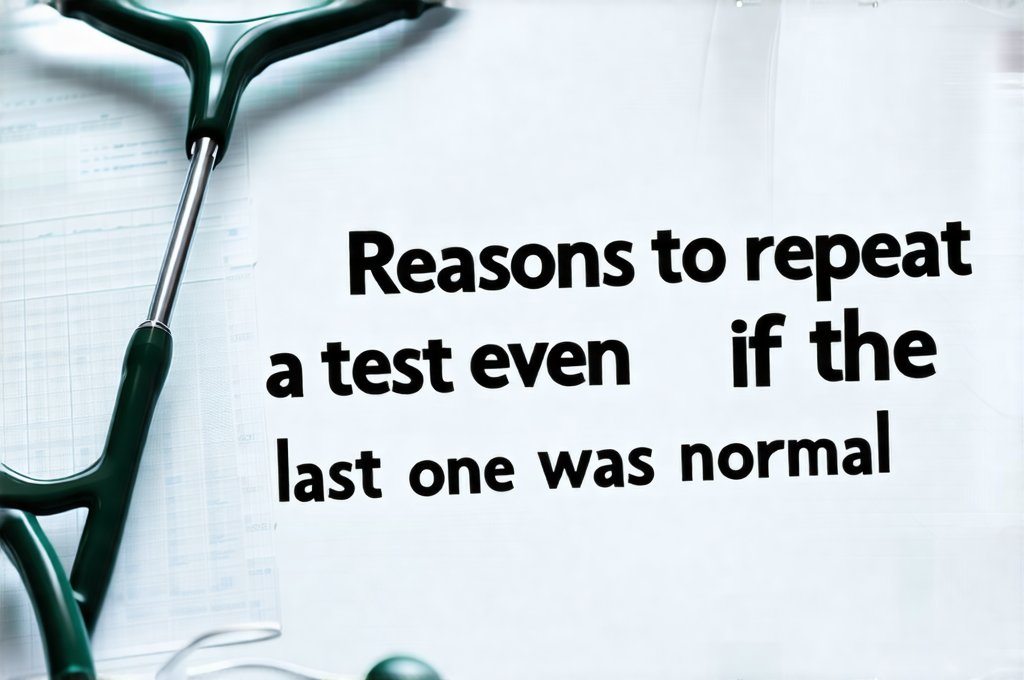 Reasons to repeat a test even if the last one was normal