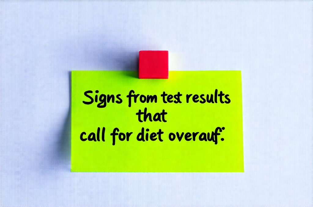 Signs from test results that call for diet overhaul