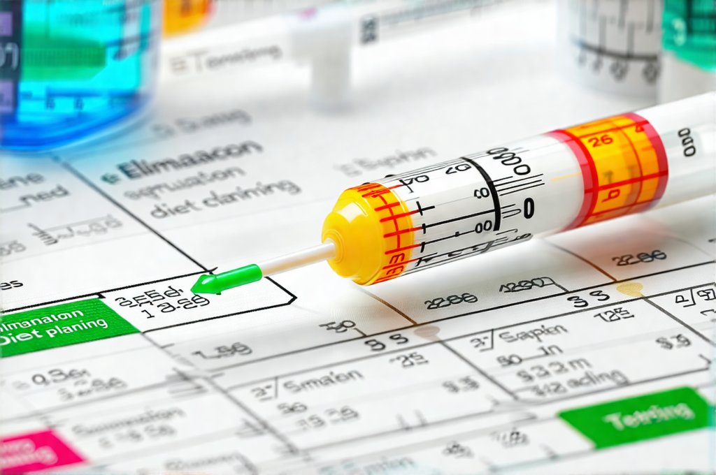 Testing sequences used in elimination diet planning